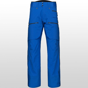 Pantalones de Esquí Impermeables para Hombre, 100% Poliéster, Tecnología Gore-Tex, Cierre de Botones, Gris con Detalles Verdes - Product Image 6