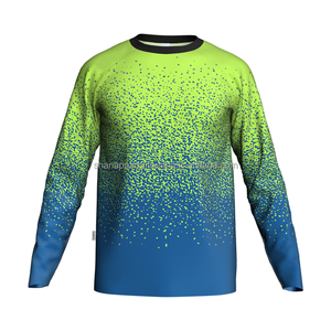เสื้อแรชการ์ดแขนยาวผู้ชาย สีตามสั่ง พิมพ์ลายด้วยความร้อน แห้งเร็ว ผลิตจากโพลีเอสเตอร์/คอตตอน UPF50 ป้องกันแบคทีเรีย เป็นมิตรกับสิ่งแวดล้อม - Product Image 3