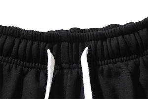 Pantalones Cortos Deportivos Negros para Hombre, de Secado Rápido, Transpirables, con Cintura Elástica y Cordón Ajustable, para Correr, Entrenamiento, Fitness, OEM al por Mayor - Product Image 4