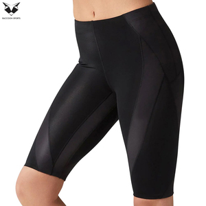 Shorts de sport respirants noirs pour femmes, style le plus récent, pour entraînement, cyclisme et course à pied, shorts de compression pour femmes - Product Image 5