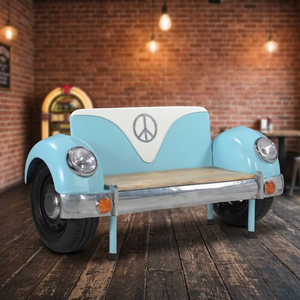 Sofá Retro Volkswagen, Mueble Único con Temática Automotriz, Reproducción de Asientos para Garajes, Salas de Exhibición, Cafeterías y Áreas de Descanso - Product Image 3