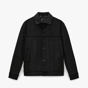 Men's <b>Suede</b> High Quality Fashion Utility <b>Jacket</b> for Men - Product Image 4