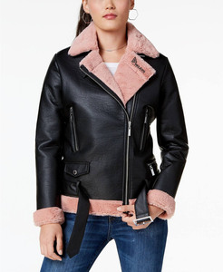 Nueva Chaqueta de Cuero Negra para Mujer, Estilo Casual, a la Moda y Sexy - Product Image 4