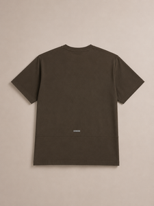 เสื้อยืดลำลองผู้ชายทรงโอเวอร์ไซส์ ผ้าคอตตอนผสมเนื้อหนัก 290 GSM พรีเมียม พิมพ์ลายด้านหน้าและด้านหลัง ป้องกันการยับ - Product Image 4