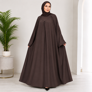 Collection Sophistiquée de Maxi Abayas en Tissu Nida de Qualité Supérieure, Style Turc Élégant, en Polyester, Grande Taille, Vêtements Modernes et Pudiques - Product Image 2