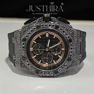Montre de créateur en moissanite style diamant, bijoux hip-hop, avec brillance durable, disponible à la vente – Offre spéciale - Product Image 2