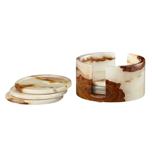 Juego de Posavasos de Mármol y Ónix de Lujo al por Mayor, Diseño Moderno, Alta Calidad, Más Vendidos, Duraderos, Ecológicos, para Cocina, Losa Grande - Product Image 1