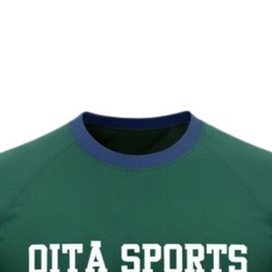 Unisex Deep Green White Sublimation Netball Shirt Polyester Lightweight <b>Athletic</b> Sports Wear Team Competition Apparel - Product Image 3