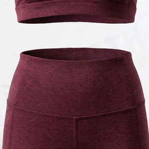 Conjuntos de Yoga de Colores Personalizados, Top sin Costuras, Estilo Plus Size, Ropa Deportiva de Cintura Alta para Mujer, Ropa de Gimnasio al por Mayor - Product Image 5