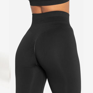 High Quality Compression Yoga Seamless Scrunch Butt Solid <b>Colour</b> High Waist Running Marble Women Gym <b>Leggings</b> - Product Image 1