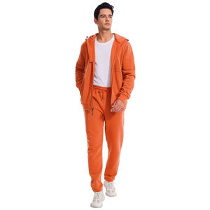 Nouveautés : Ensemble de survêtement coupe-vent pour homme 100 % coton, combinaison de couleurs, léger, respirant, tendance pour la course à pied - Product Image 4