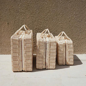 Maleta de Almacenamiento de Juguetes, Caja de Mimbre Natural para Niños, Cesta de Almacenamiento Portátil con Asa para Juguetes, Ropa, Viajes y Juegos - Product Image 4