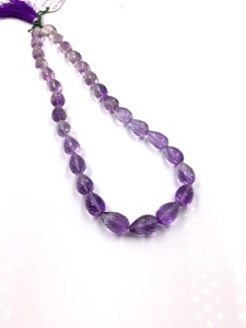 220.00 Carats Pink Amethyst Faceted Drops Beads Necklace Natural Pink Amethyst Faceted Drops <b>Top</b> Quality For Fine Jewelry - Product Image 6