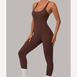 Bodysuits pour femmes, sans couture, confortables, respirants, écologiques, extensibles dans quatre sens, séchage rapide, antibactériens, en spandex/nylon, vente en gros - Product Image 3