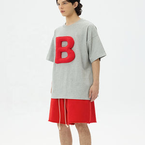 Camiseta Extra Grande Personalizada para Hombre con Estampado 3D, Hombros Caídos, Estilo Urbano, 100% Algodón Tejido, Fabricante de Ropa de Marca Privada OEM - Product Image 3