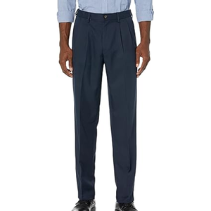 กางเกงขายาวทรงคลาสสิกสำหรับผู้ชาย เอวปรับได้ เหมาะสำหรับใส่ทำงานในออฟฟิศ - Product Image 1