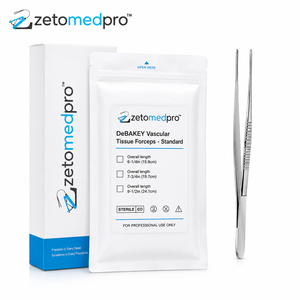 Pinzas para Tejido Vascular DeBAKEY, Instrumento Quirúrgico Estándar, Atraumático, ZETOMEDPRO - Product Image 5