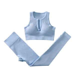 High Quality Women Yoga Set Custom <b>Lace</b> 2-Piece Gym Fitness Wear Customise Printing Lightweight <b>Elastic</b> Waist Soft Breathable - Product Image 4