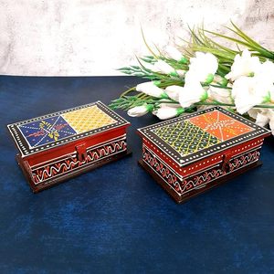 Handmade Wooden Jewelry Box Decorative Ring Holder Necklace <b>Storage</b> <b>Chest</b> Budget Friendly Gift Luxury Wooden Jewelry Box - Product Image 5