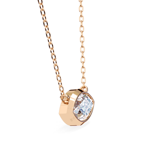 Collar con colgante solitario de diamante cultivado en laboratorio de corte marquesa de 0.5 quilates, oro macizo de 18 quilates, joyería fina para mujer, cadena a juego. - Product Image 4