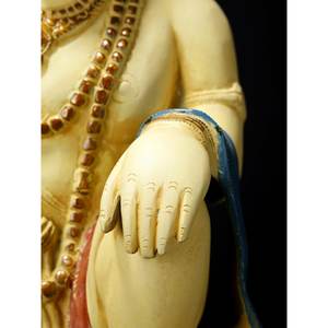 19 \ "estatua de latón colorida del Señor Hanuman escultura de bendición colorida - Product Image 3