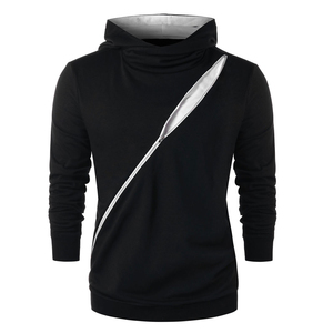 Sweat-shirts pour hommes 100% coton, deux couleurs, à séchage rapide, respirants, vente en gros OEM avec personnalisation - Product Image 5