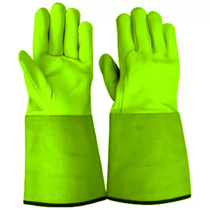 Custom Logo Men And Women Welding Gloves Fireproof Heat Resistant Leather Gloves for Maximum Protection - Product Image 2