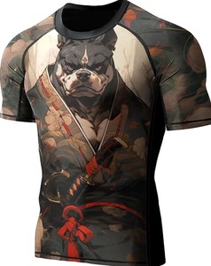 Camiseta Deportiva de Compresión Sublimada Personalizada de Spandex/Poliéster para MMA, BJJ, Boxeo, Lucha Libre, Entrenamiento en Gimnasio - Ligera - Product Image 6