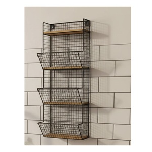 Estantes de pared de hierro de gran calidad y precio razonable, muy vendidos, para exhibir artesanías metálicas en la pared del hogar. - Product Image 6