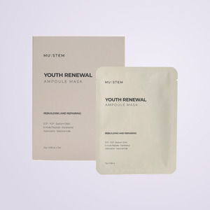 มาส์กหน้าสำหรับผู้ชาย ยี่ห้อ Myuseutem Youth Renewal Ampoule Mask 25 กรัม x 5 แผ่น ผลิตในเกาหลี ไนอะซินาไมด์ - Product Image 2