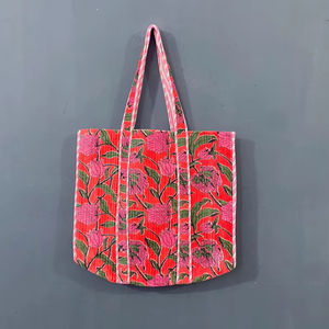 Sac fourre-tout en coton personnalisé pour femmes, motif vintage, multicolore, fermeture éclair durable, sac tendance, léger, sacs d'hiver et d'été - Product Image 1