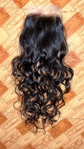 Extensions de cheveux naturels indiens bruts et closure en dentelle HD, cheveux humains vierges lisses à trame unique, à coudre 4x4 5x5 6x6 - Product Image 3