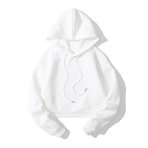 Sudadera Corta de Alta Calidad para Mujer, Sudadera Corta Moderna para Gimnasio y Uso Casual, Sudadera con Capucha Corta a la Moda - Product Image 1