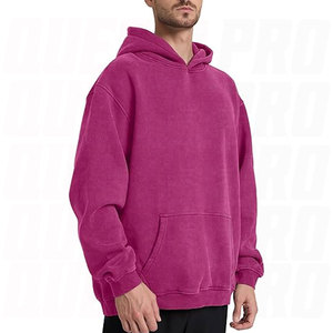 Sudadera con Capucha Extra Grande para Hombre, Estilo Vintage Lavado al Ácido, para Uso Casual o Entrenamientos Deportivos - Product Image 5