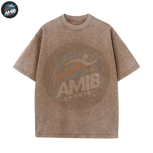 Camisetas de Hombre con Lavado Ácido al Por Mayor, de Alta Calidad, Hechas a Medida, Servicio OEM, Camiseta con Lavado Ácido para Hombre - Product Image 6