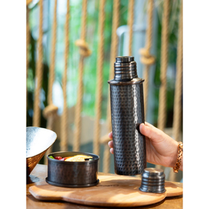Botella de Cobre Martillado con Acabado en Níquel Negro, Estilo Moderno, para Bebidas, Botella de Agua, Artículos para Bebidas, Estilo Saludable, Última Tendencia - Product Image 5
