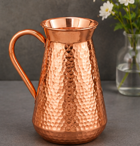<b>Copper</b> <b>Mug</b> With Handle Vintage Style Hammered Finish Drinkware Luxury Tableware Serveware For Hotel Restaurant Home Decor - Product Image 4