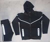 Nouvelle veste de survêtement 2026 en molleton à capuche, pull en coton multicouche avec fermeture éclair, veste réfléchissante adhésive pour l'automne, ensemble technique