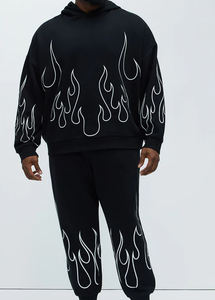 Hoodie à épaules tombantes, Hoodie oversize unisexe, séchage rapide, OEM, pour le sport et la gym, coupe ample, avec empiècements en maille - Product Image 4