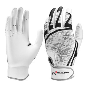 Guantes de Bateo de Béisbol con Diseño de Malla Transpirable, Antideslizantes, con Palma de Cuero de Agarre Fuerte, Protección para los Dedos, Duraderos, para Entrenamiento y Partidos, para Adultos - Product Image 2