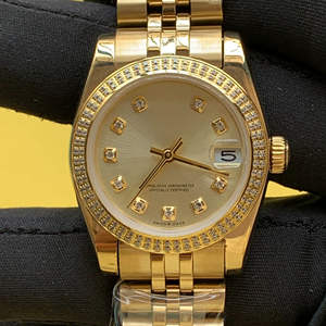 BOJ Plain R.O.L.E.X.51 36mm Gold Tone Stainless Steel Mechanical Automatic Analog <b>Wrist</b> <b>Watch</b> <b>For</b> <b>Women</b> At Low Price Hot Sale - Product Image 1