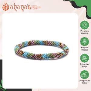 Pulseras de Cuentas de Vidrio Hechas a Mano de Diseño Moderno, de Alta Calidad y Precio Bajo, en Varios Colores, para Mujer, Ahana's B-078 - Product Image 2