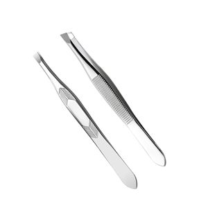 Pinzas para Cejas 2 en 1 Hechas a Mano de Acero Inoxidable de UBI con Punta Inclinada y Peine Integrado para un Modelado y Cuidado Precisos - Product Image 4