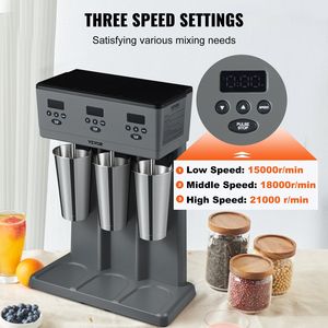 Frullatore Elettrico Commerciale a Tre Teste da 375W con LED e Microinterruttore Intelligente per Milkshake e Bevande - Product Image 5