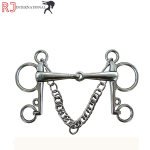 Produits équestres Riaz Jamal Nouveaux Mors de cheval PELHAM MULLEN en acier inoxydable pour chevaux à mors cassés - Product Image 5