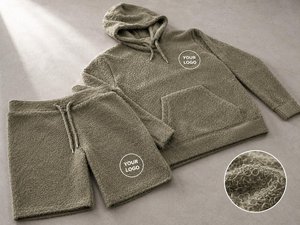 \embroidered Distressed <b>Patch</b> Hoodie Acid Wash Vintage Hoodies <b>Shorts</b> Set 2 Piece <b>Short</b> Set for <b>Men</b> Custom Logo - Product Image 2