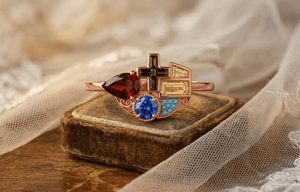 Anillo de cóctel de lujo chapado en oro al por mayor con múltiples gemas, diseño de racimo de plata de ley CZ, moda brillante en tendencia 2026 - Product Image 2