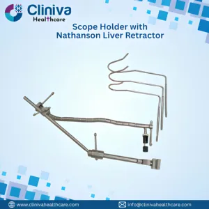 Support flexible pour instruments chirurgicaux avec écarteur hépatique Nathanson – Instruments chirurgicaux réutilisables de haute qualité - Product Image 1