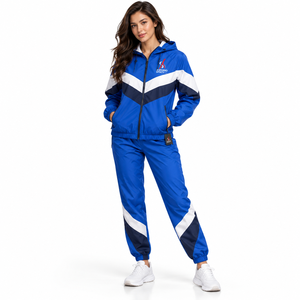 Premium <b>Women</b> <b>Windbreaker</b> Tracksuit Two Piece Jacket Trousers Set Breathable Lightweight Material Comfortable Athletic Fit - Product Image 1