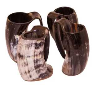 Mug en corne poli fait main, de qualité alimentaire, moderne, pour la décoration de mariage et les cadeaux - Rani Industries - Product Image 4